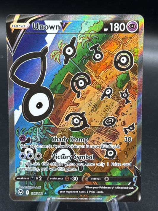Pokémon TCG: 2022 Unown V - 177/195 - SWSH: Silver Tempest