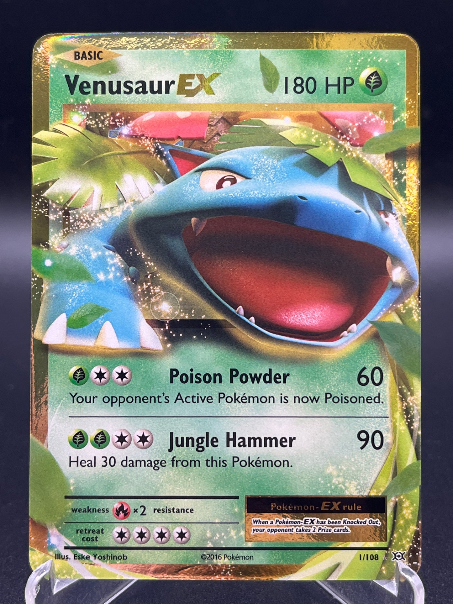 Pokémon TCG: 2016 Venusaur EX 1/108 - XY Evolutions (EVO)