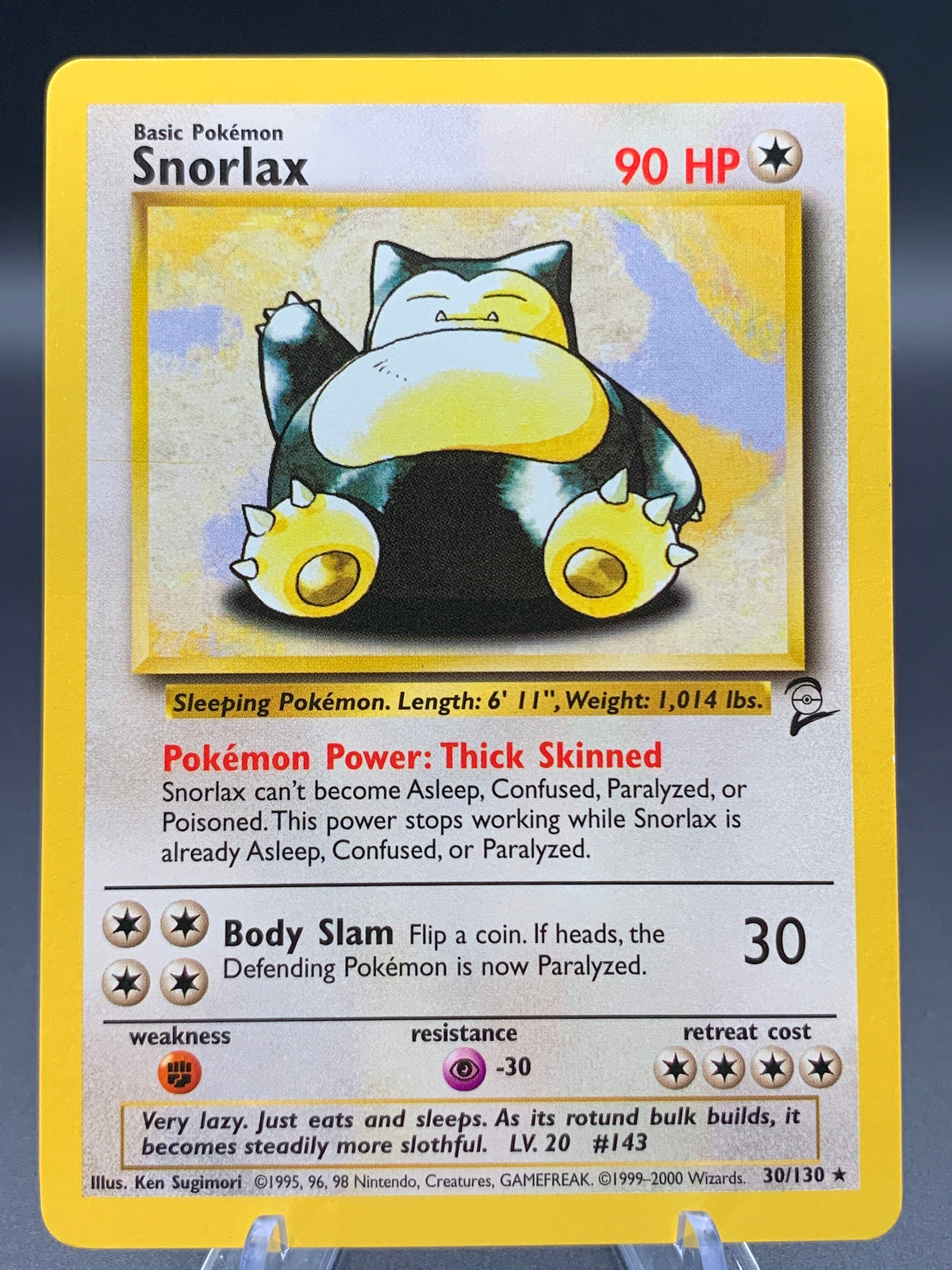 Pokémon TCG: 1999 Snorlax - 30/130 - Base Set 2