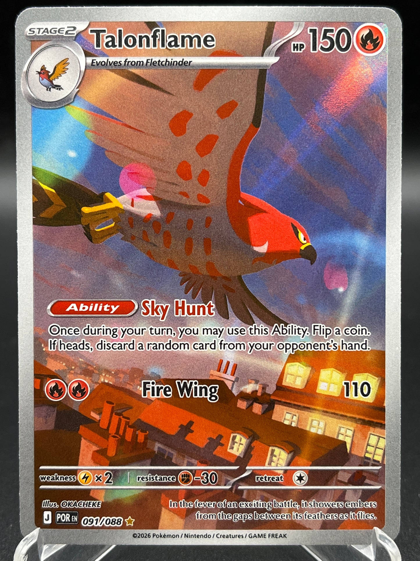 Pokémon TCG: 2026 Talonflame - 091/088 - ME03: Perfect Order