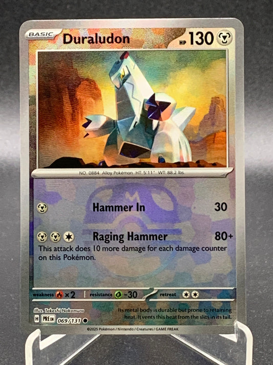 Pokémon TCG: 2025 Duraludon Master Ball 069/131 SV: Prismatic Evolutions