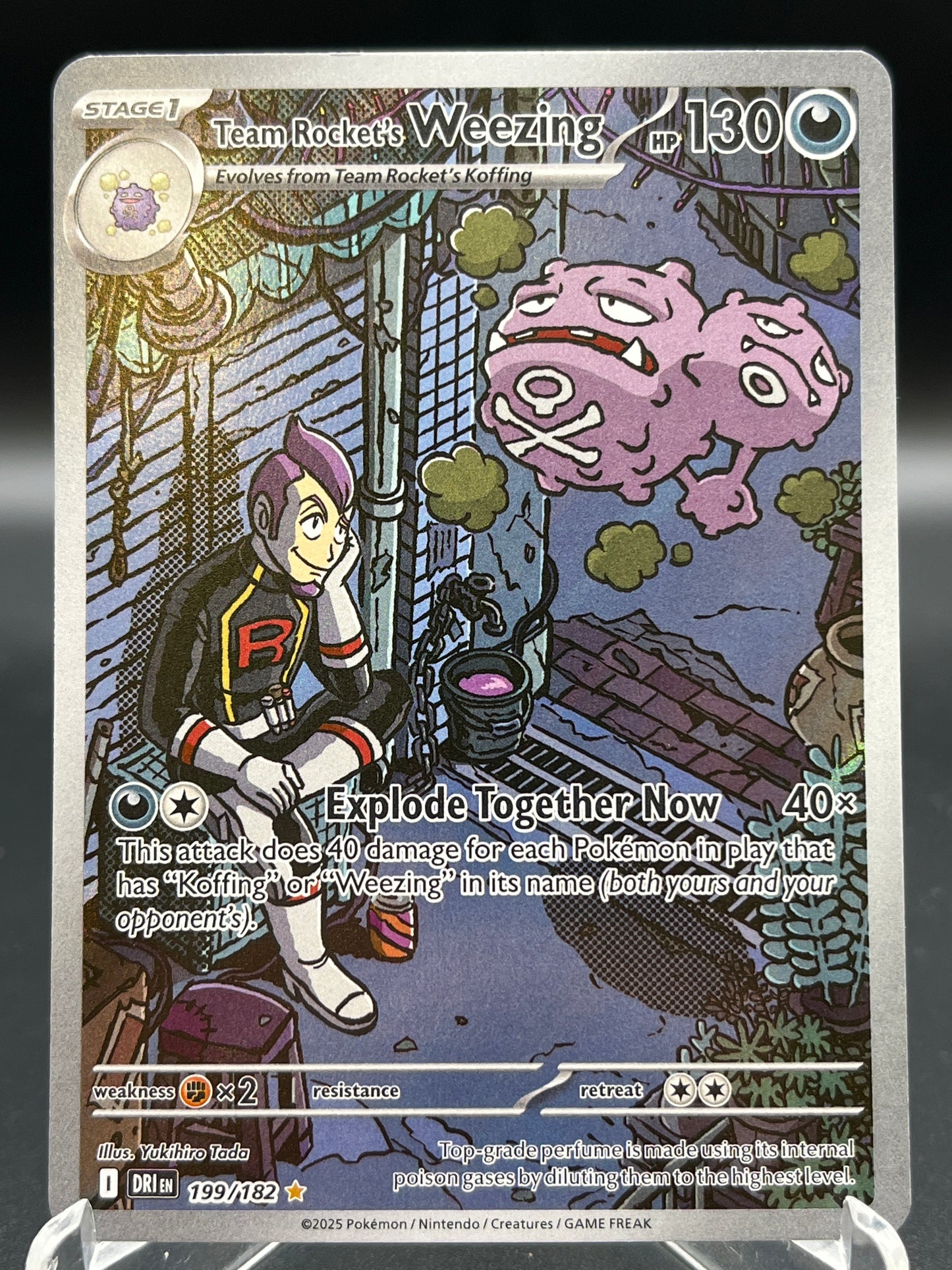Pokémon TCG: 2025 Team Rocket's Weezing - 199/182 - SV: Destined Rivals