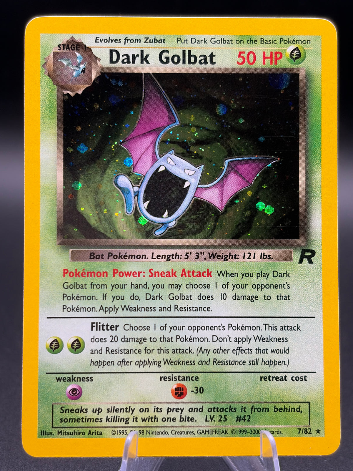 Pokémon TCG: 2000 Dark Golbat 7/82 Team Rocket Holo