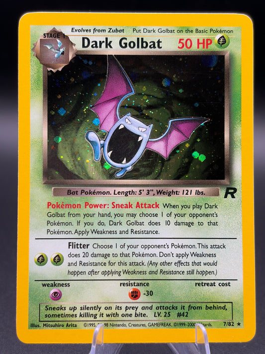 Pokémon TCG: 2000 Dark Golbat 7/82 Team Rocket Holo