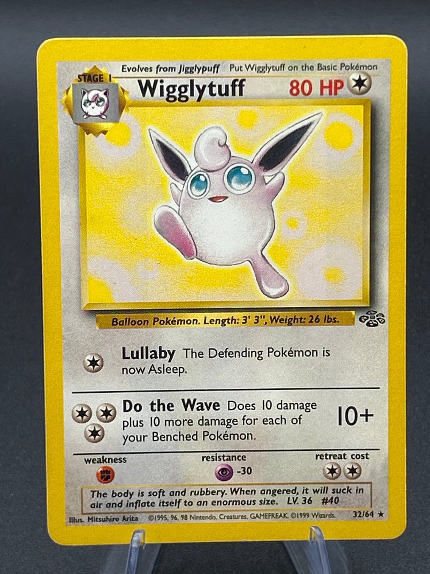 Pokémon TCG: 1999 Wigglytuff 32/64 Jungle Non-Holo
