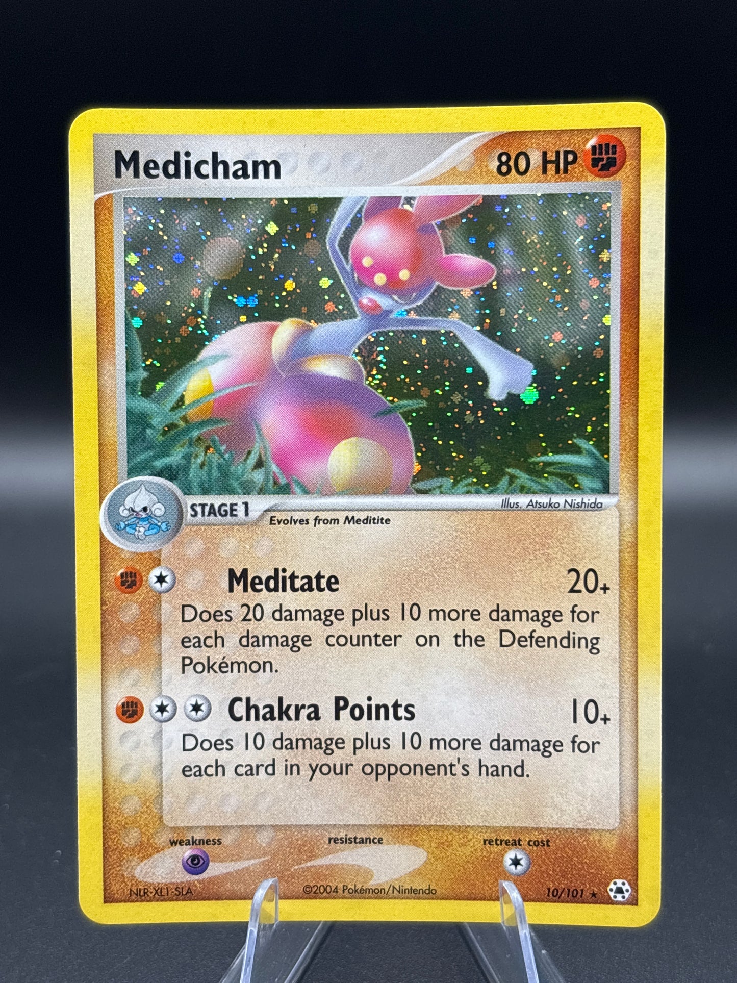 Pokémon TCG: 2004 Medicham 10/101 Hidden Legends Holo