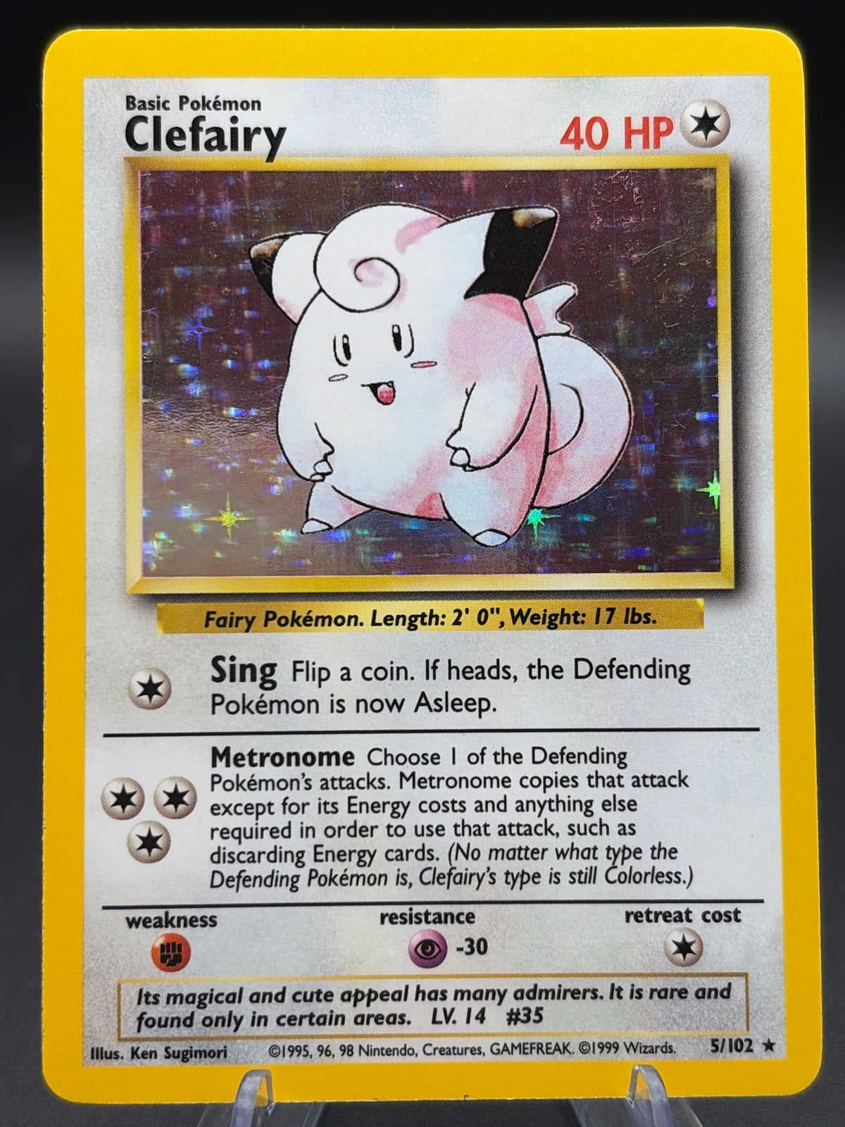 Pokémon TCG: 1999 Clefairy - 5/102 - Base Set Holo
