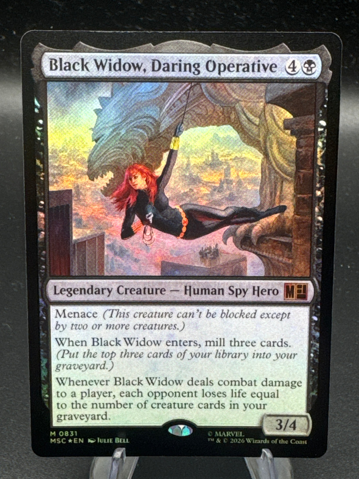 MTG TCG: Black Widow, Daring Operative M 0831 - Marvel Super Heroes