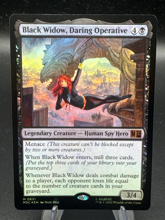 MTG TCG: Black Widow, Daring Operative M 0831 - Marvel Super Heroes