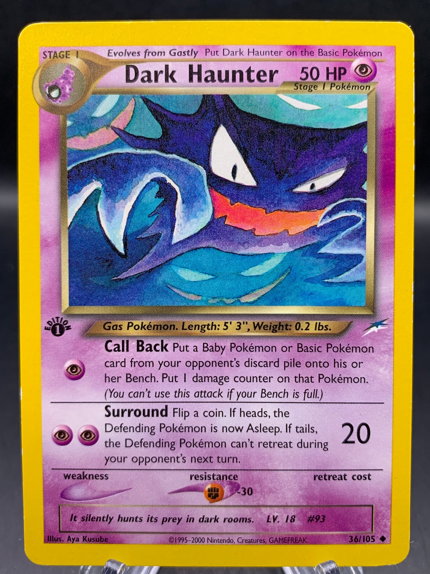 Pokémon TCG: 2002 Dark Haunter - 36/105 - 1st Edition Neo Destiny