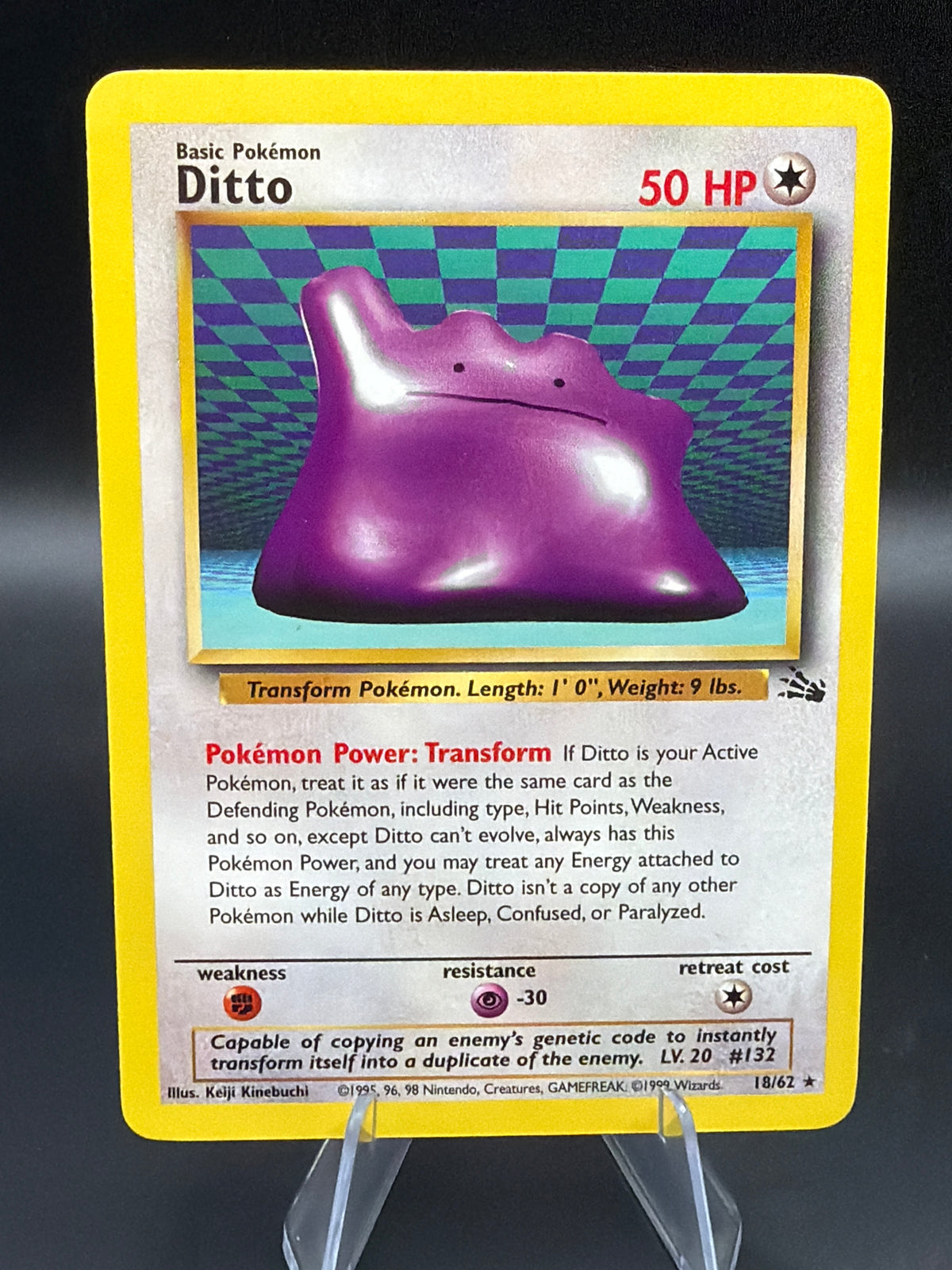 Pokémon TCG: 1999 Ditto 18/62 Fossil Unlimited Non-Holo