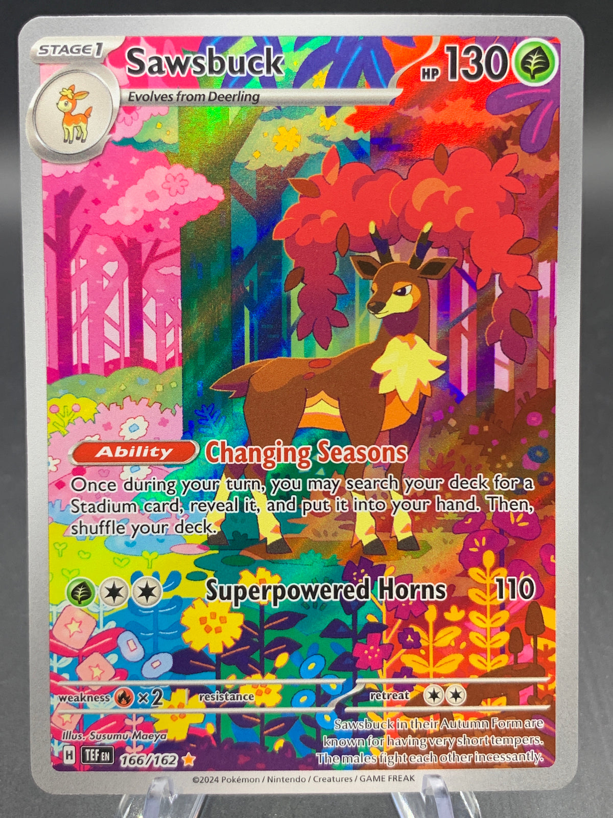 Pokémon TCG: 2024 Sawsbuck - 166/162 - S&V: Temporal Forces