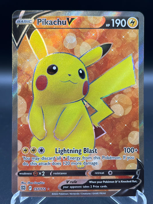 Pokémon TCG: 2022 Pikachu V 157/172 SWSH: Brilliant Stars
