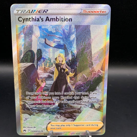 Pokémon TCG: 2023 Cynthia’s Ambition GG60/GG70 Crown Zenith Full Art
