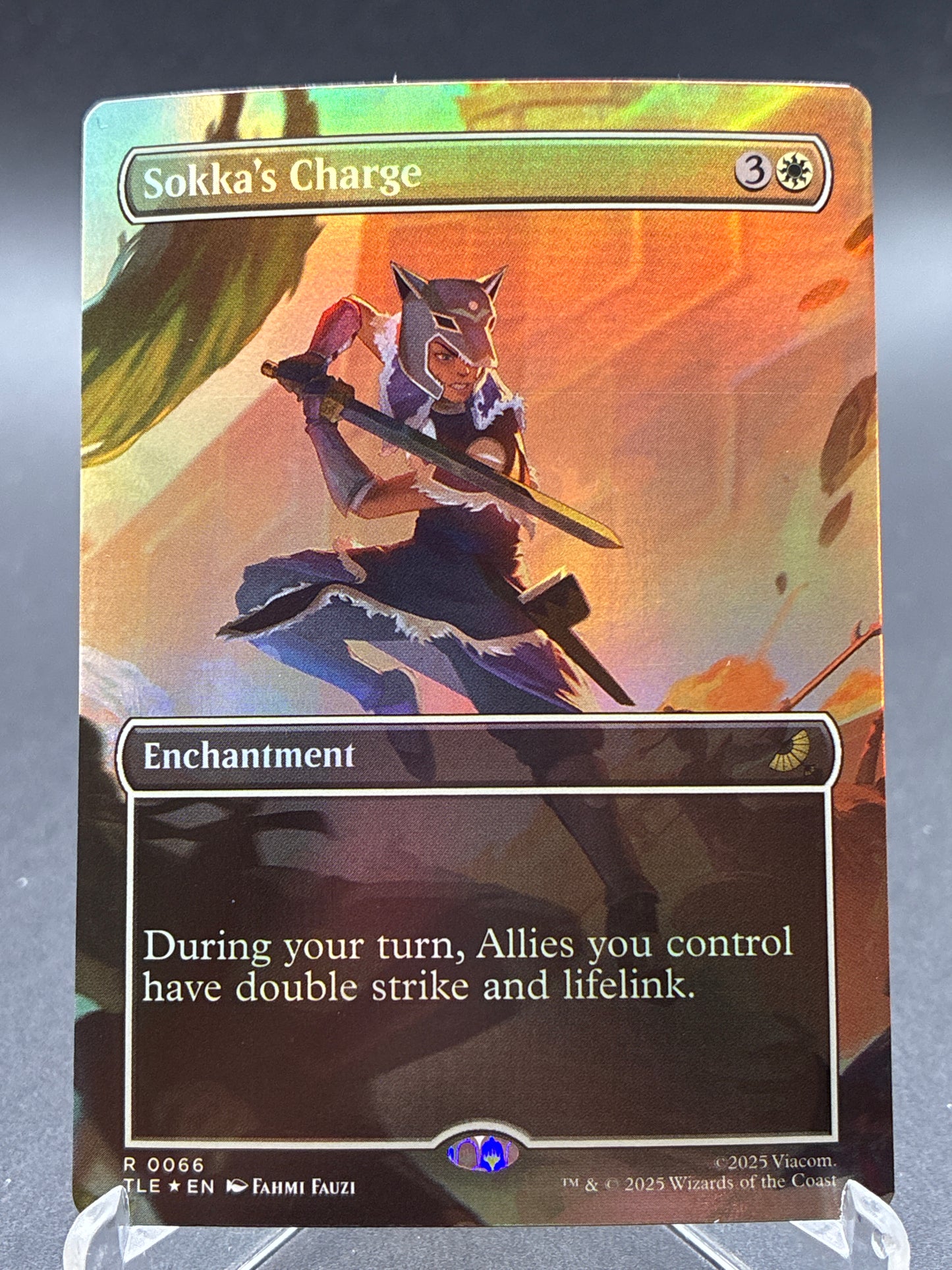 MTG TCG: Sokka's Charge (Borderless) R 0066 TLA: Avatar the Last Airbender
