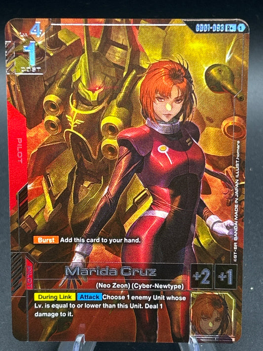Gundam TCG: Marida Cruz - GD01-093 - R+ - Newtype Rising (GD01)