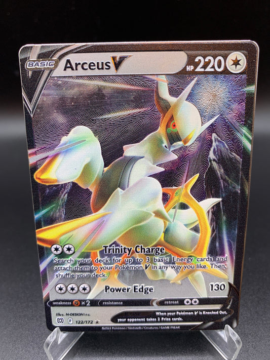 Pokémon TCG: 2022 Arceus V Metal Card 122/172 SWSH: Brilliant Stars