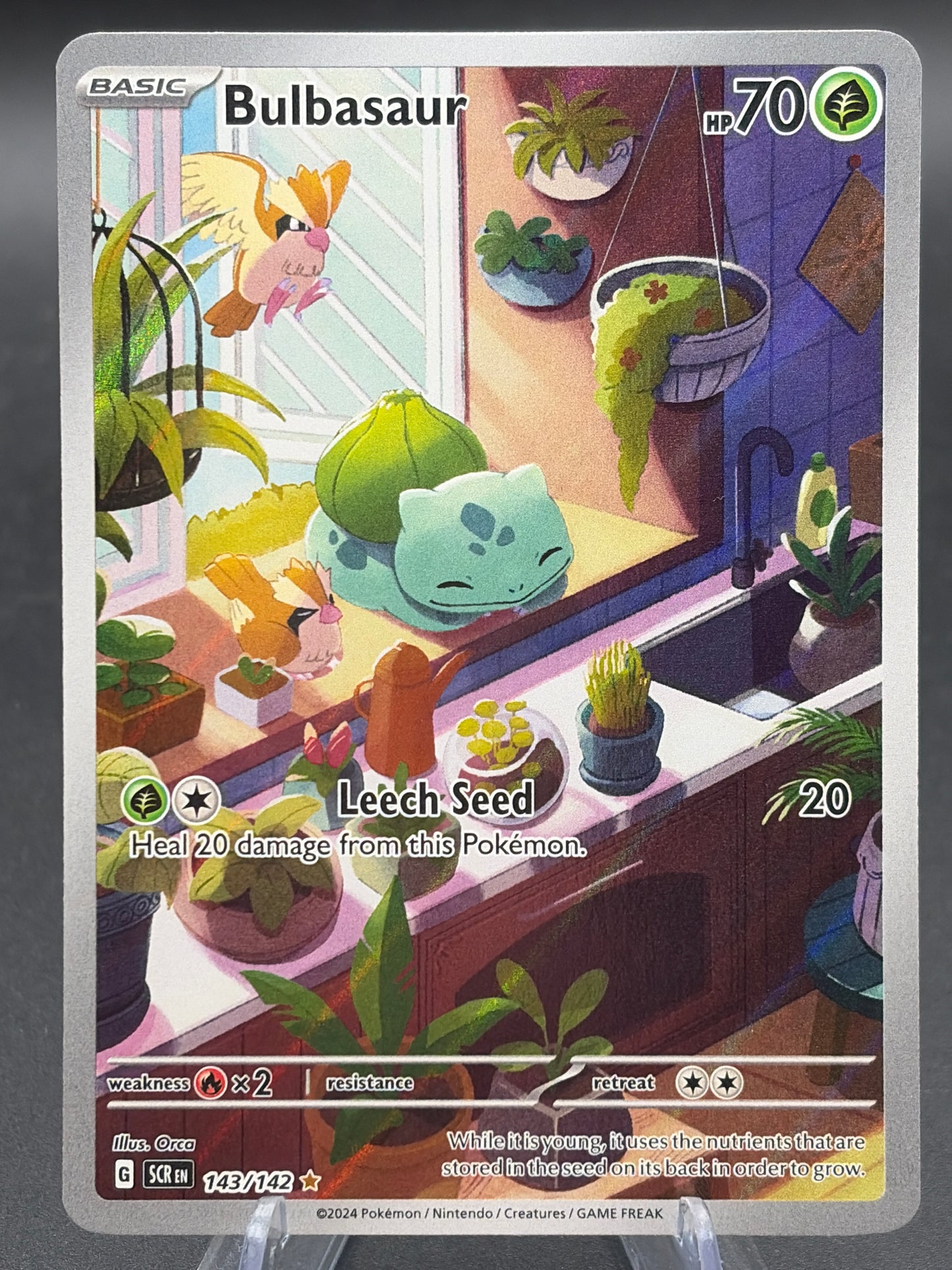 Pokemon TCG 2024 Bulbasaur 143/142 S&V: Stellar Crown
