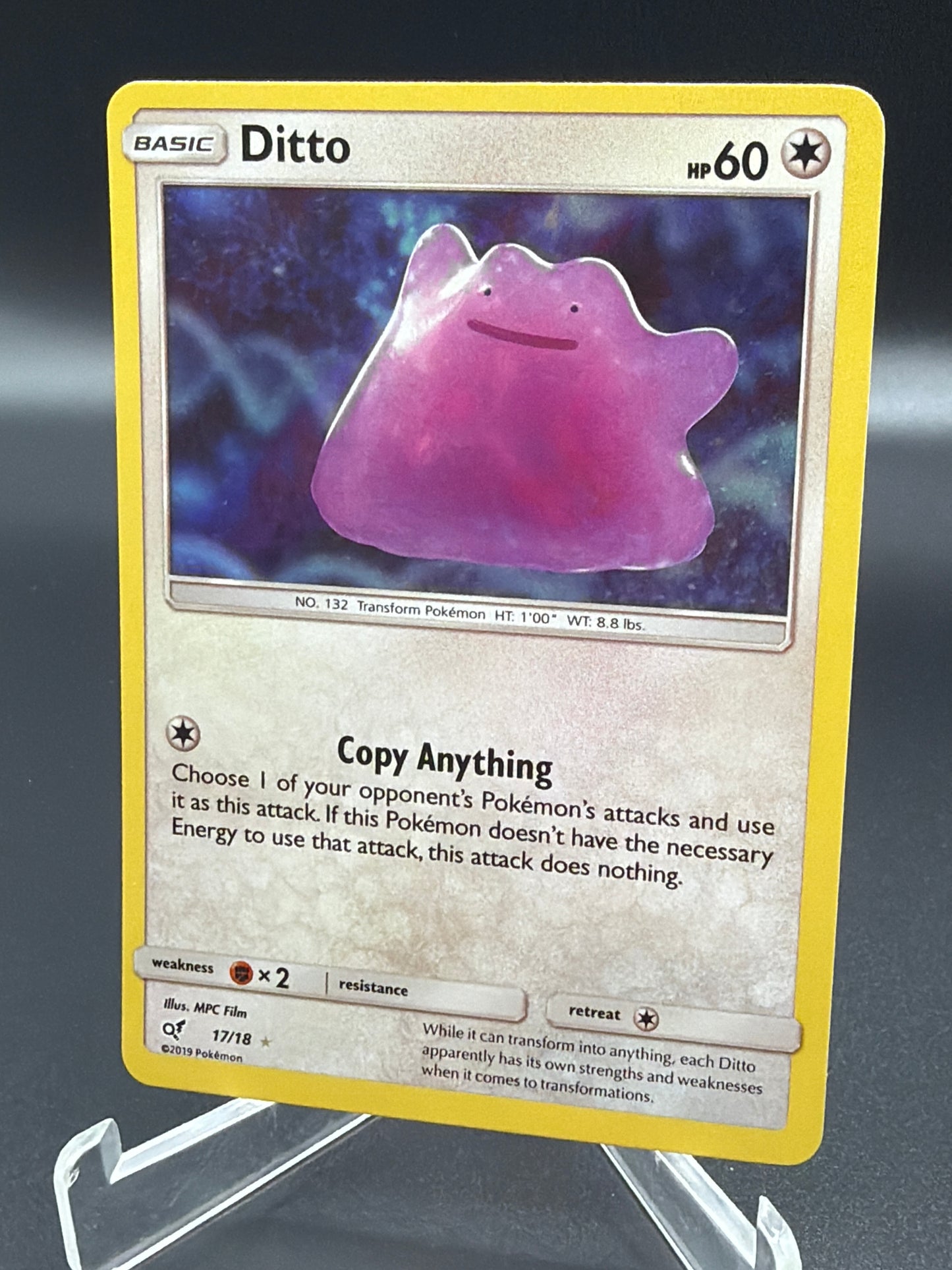 Pokémon TCG: 2019 Ditto 17/18 - Detective Pikachu (DEP)