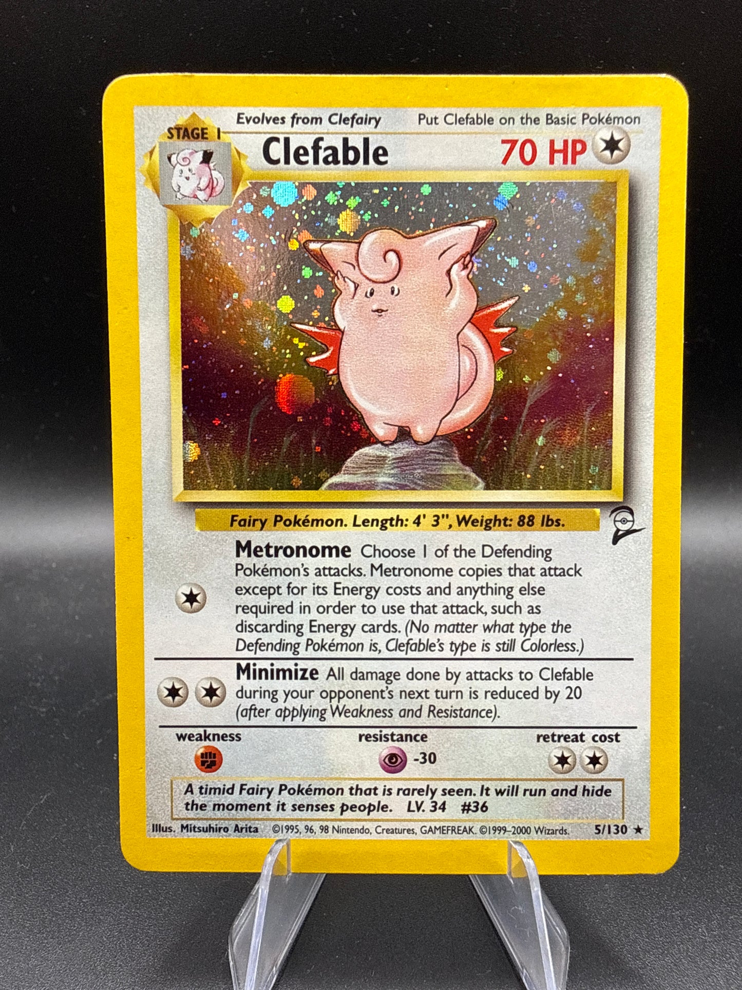 Pokemon TCG -Clefable - Base Set 2 - 5/130