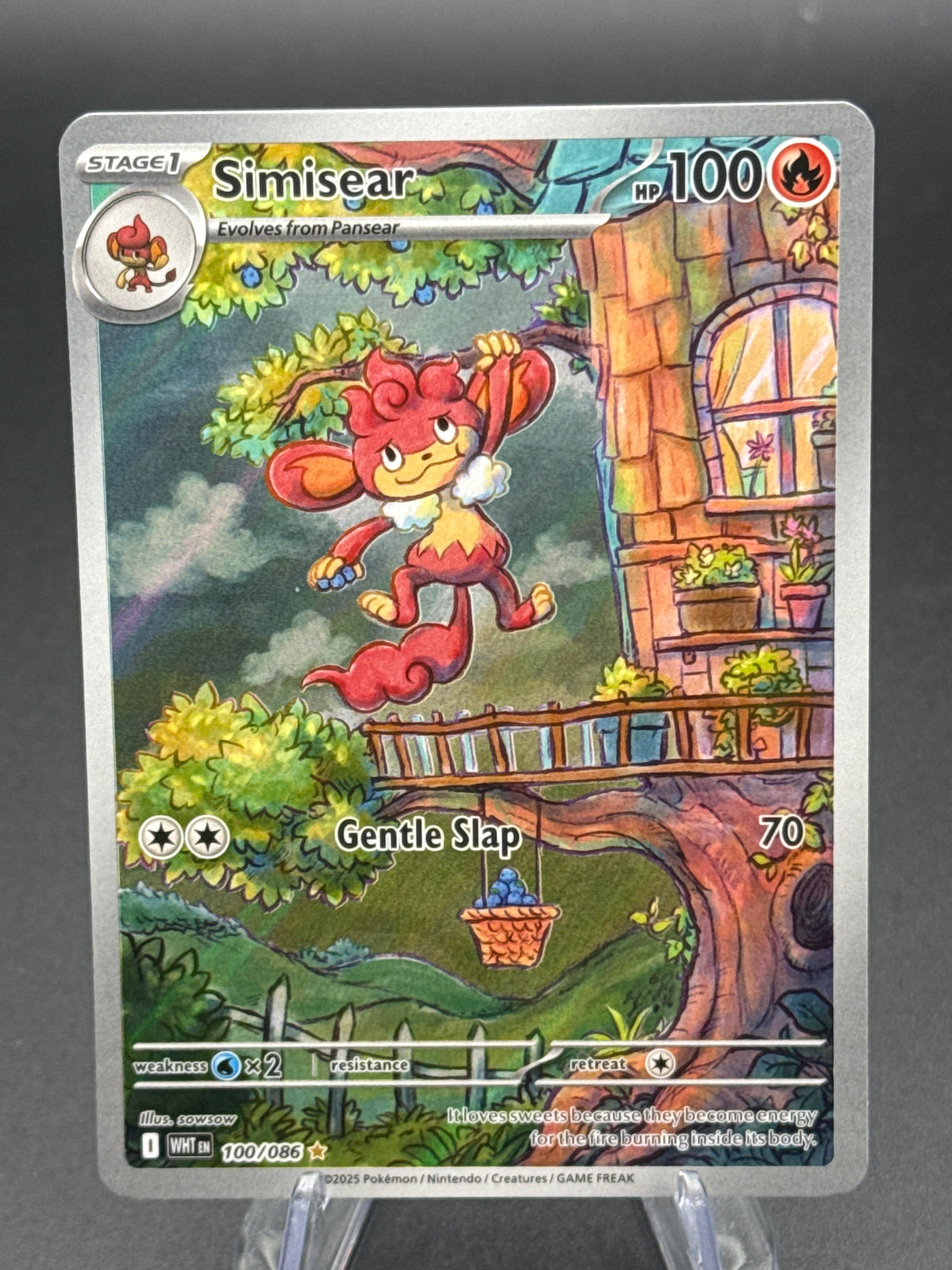 Pokémon TCG: 2025 Simisear 100/086 SV: White Flare