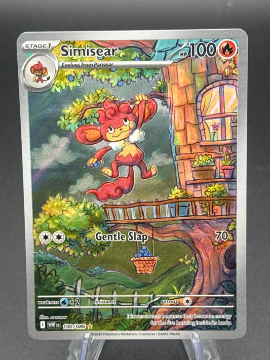 Pokémon TCG: 2025 Simisear 100/086 SV: White Flare