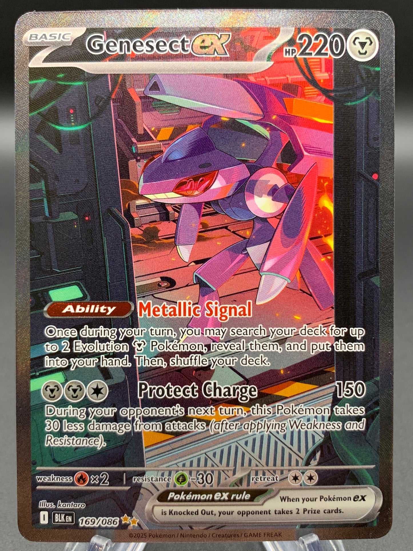Pokémon TCG: 2025 Genesect ex - 169/086 - SV: Black Bolt