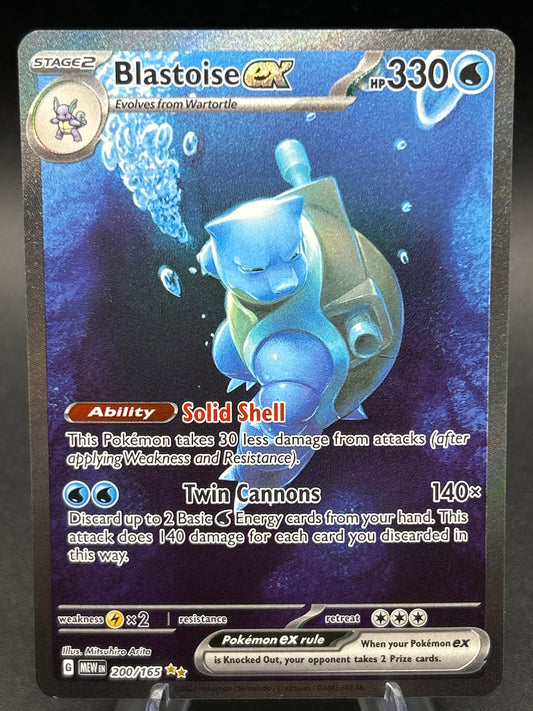 Pokémon TCG: 2023 Blastoise ex 200/165 SV: Scarlet & Violet 151