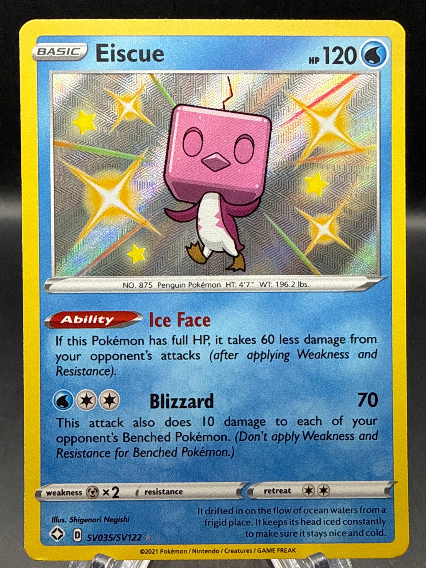 Pokémon TCG: 2021 Eiscue - SV035/SV122 - Shining Fates: Shiny Vault