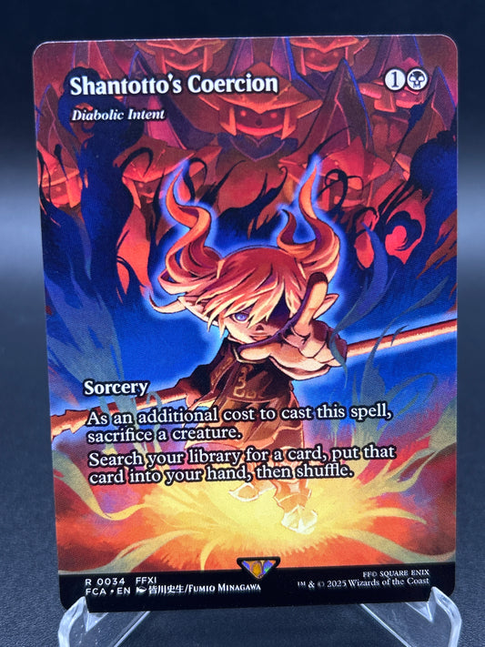 MTG TCG: Shantotto's Coercion - Diabolic Intent (Showcase) R 0034 FCA: FINAL FANTASY - Through the Ages