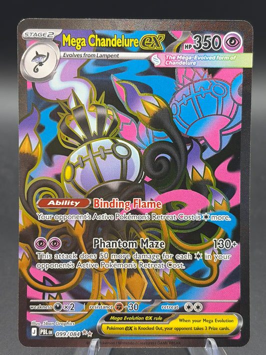 Pokémon TCG: 2026 Mega Chandelure ex - 099/084 - ME05: Pitch Black