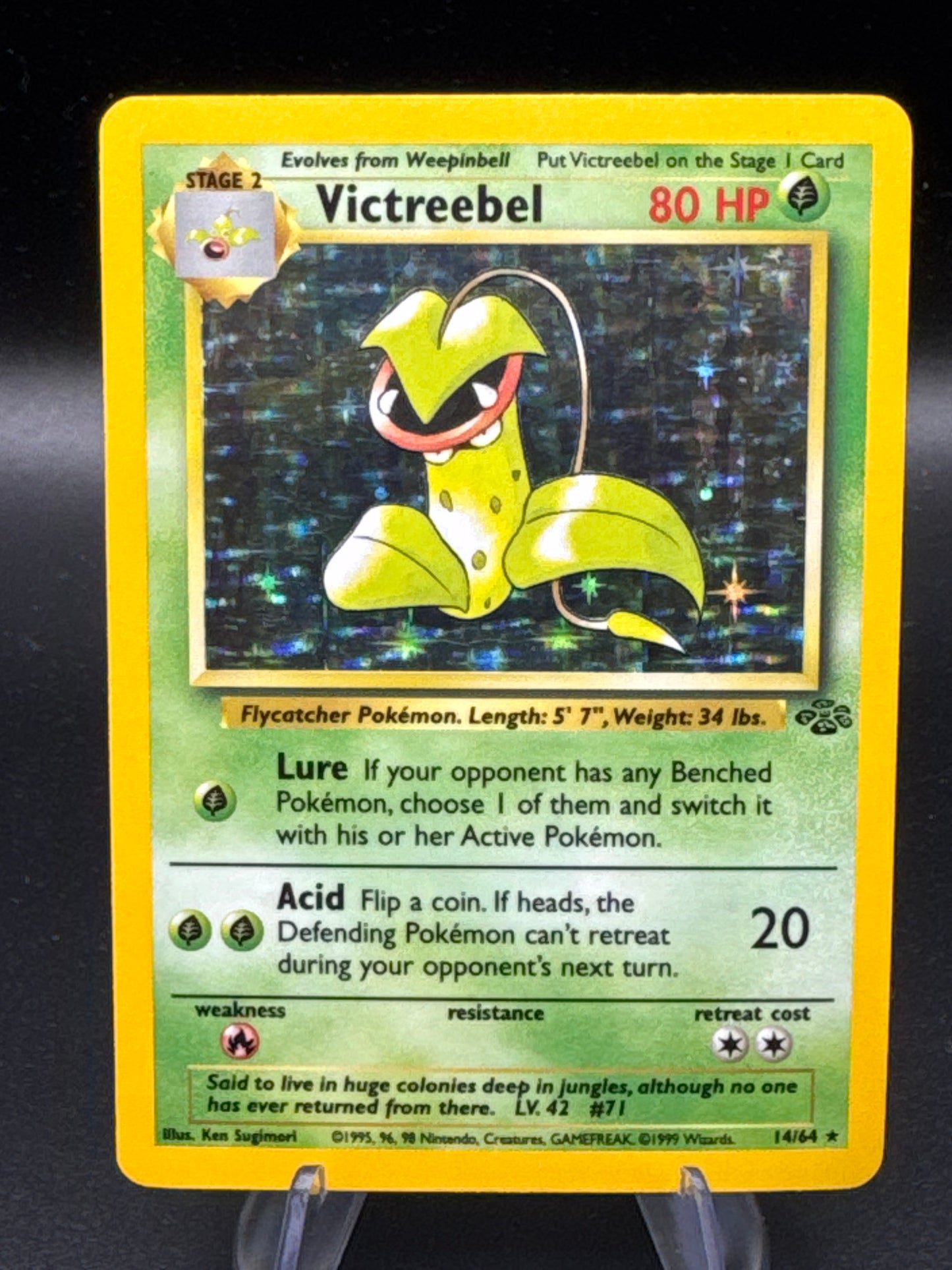 Pokémon TCG: 1999 Victreebel - 14/64 - Jungle Unlimited Holo