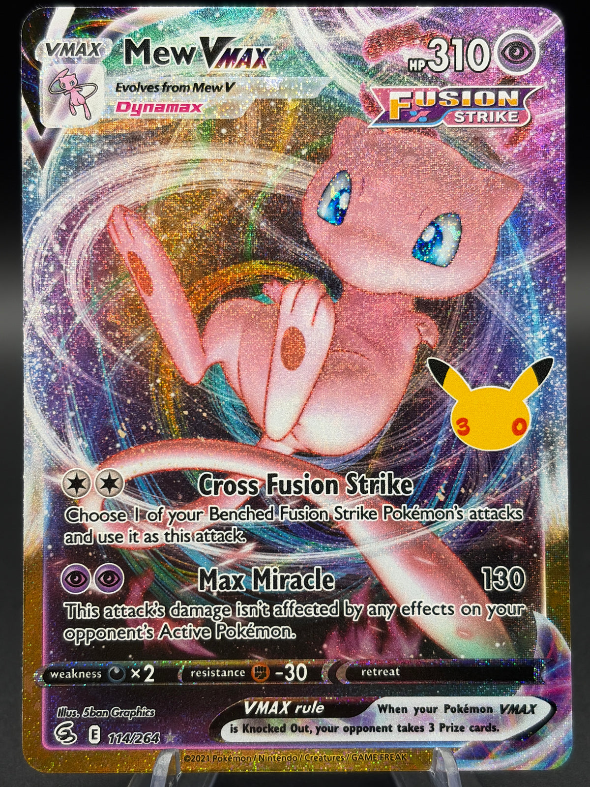 Pokémon TCG: 2026 Mew VMAX - ME: 30th Celebration Classic Collection (30C)