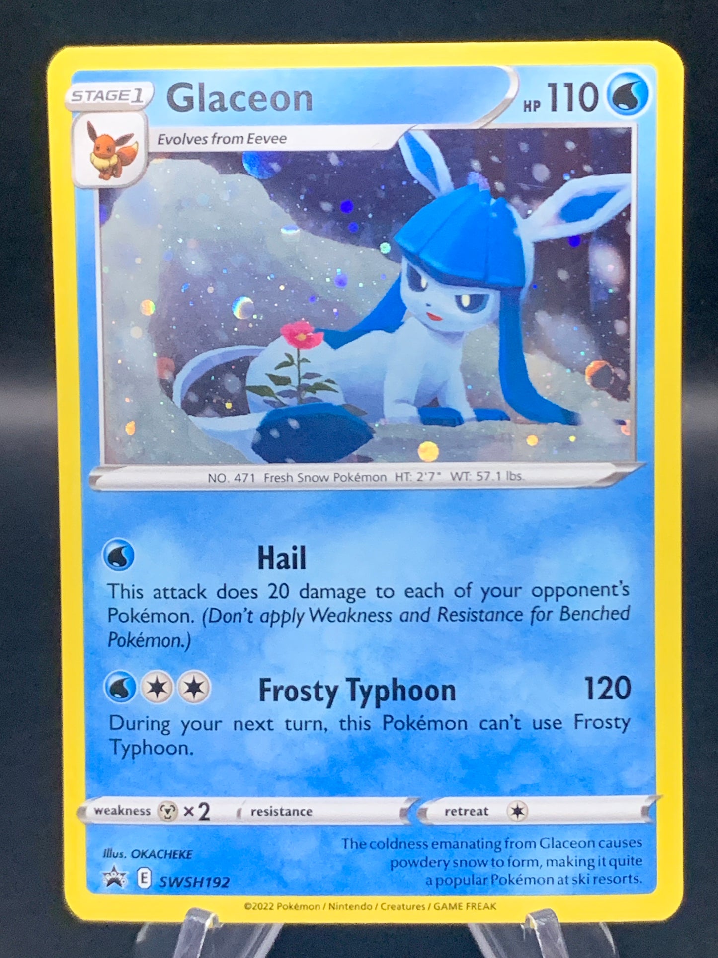 Pokemon TCG 2022 Glaceon SWSH192 S&S: Sword & Shield Promo