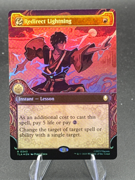 MTG TCG:  Redirect Lightning R 0343 (Showcase) - Avatar: The Last Airbender