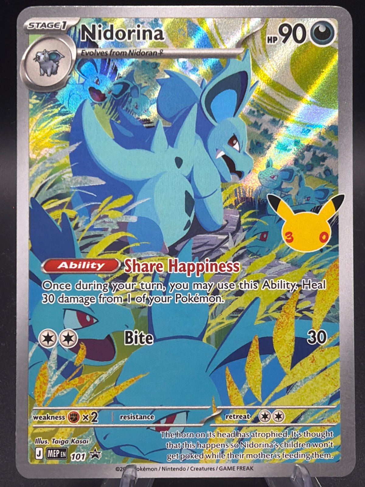 Pokémon TCG: 2026 Nidorina 101 - 30th anniversary promo