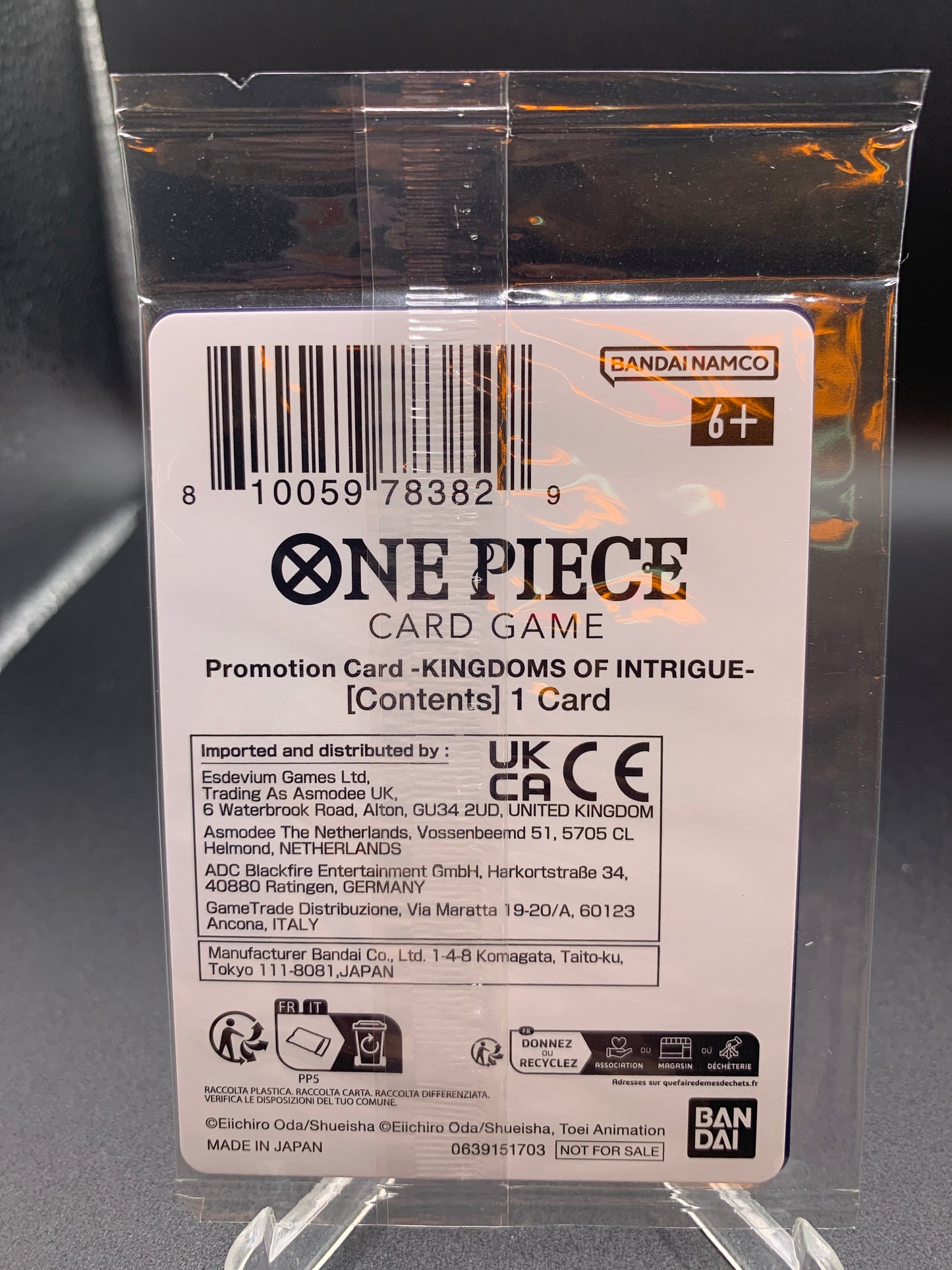 One Piece TCG: Monkey.D.Luffy P-006 Sealed One Piece Promo Cards (Copy)