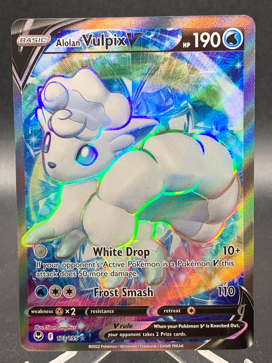 Pokémon TCG: 2022 Alolan Vulpix V 173/195 SWSH: Silver Tempest