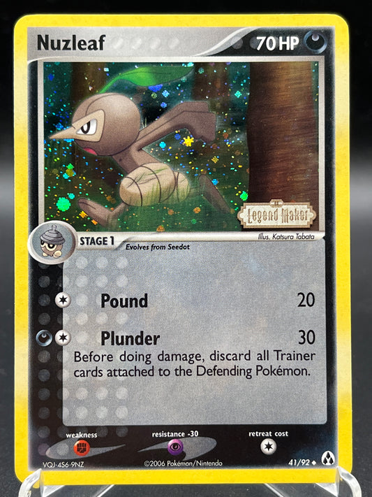 Pokémon TCG: 2006 Nuzleaf 41/92 - Legend Maker Stamp
