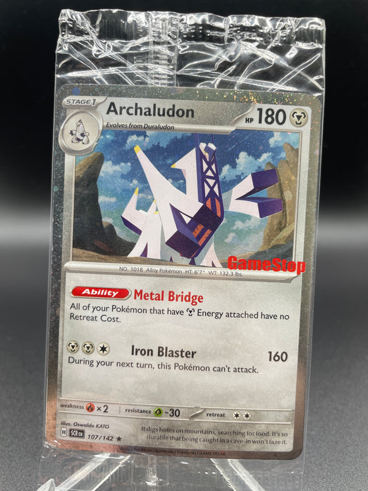 Pokémon TCG: 2024 Archaludon 107/142 S&V GameStop Promo Sealed