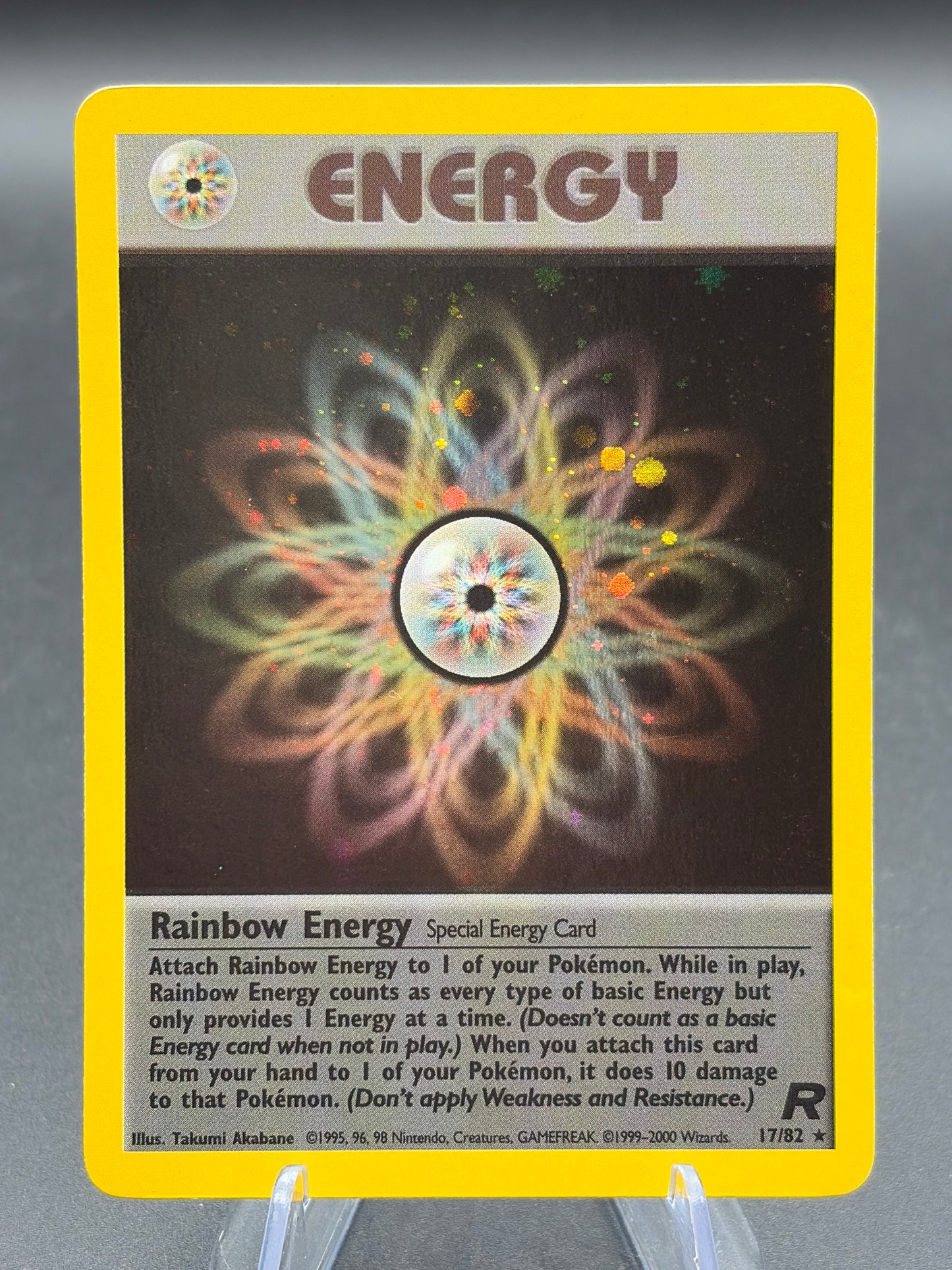 Pokémon TCG: 1999 Rainbow Energy 17/82 Team Rocket