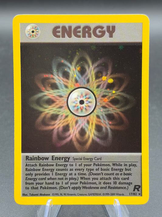 Pokémon TCG: 1999 Rainbow Energy 17/82 Team Rocket