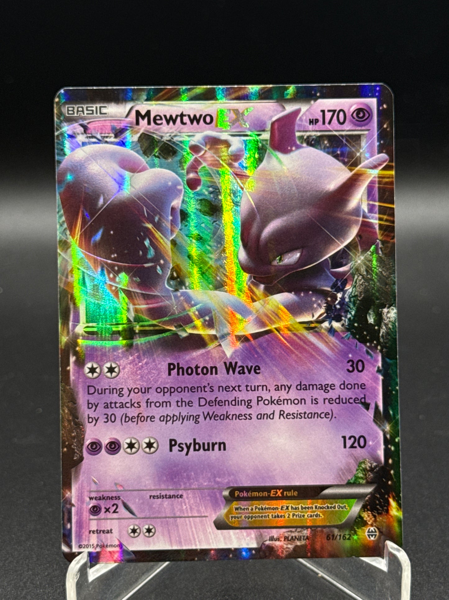 Pokémon TCG: 2015 Mewtwo EX 61/162 XY: BREAKthrough