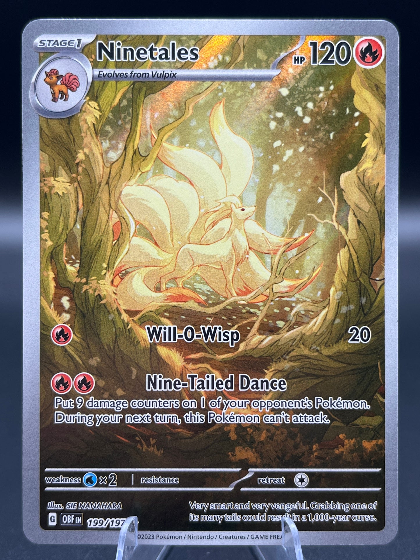 Pokémon TCG: 2023 Ninetales - 199/197 - SV: Obsidian Flames