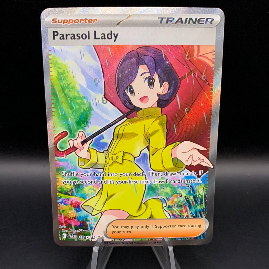 Pokémon TCG: 2023 Parasol Lady 238/182 S&V Paradox Rift Full Art Trainer