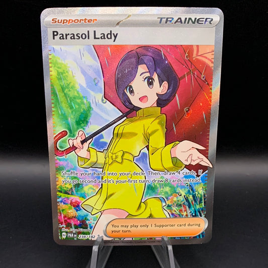 Pokémon TCG: 2023 Parasol Lady 238/182 S&V Paradox Rift Full Art Trainer