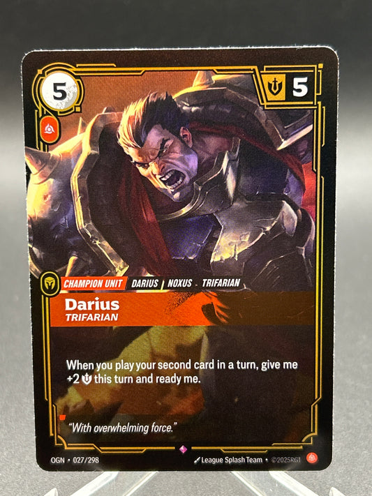 Riftbound TCG: Darius  OGN 027/298 - Trifarian - Origins