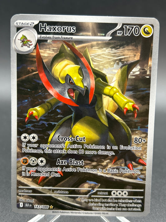 Pokémon TCG: 2025 Haxorus 147/086 SV: Black Bolt