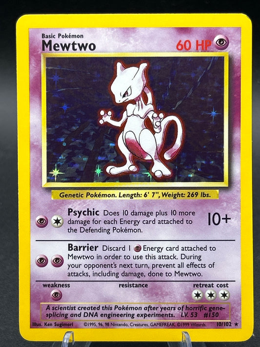 Pokémon TCG: Mewtwo Holo 10/102 Base Set