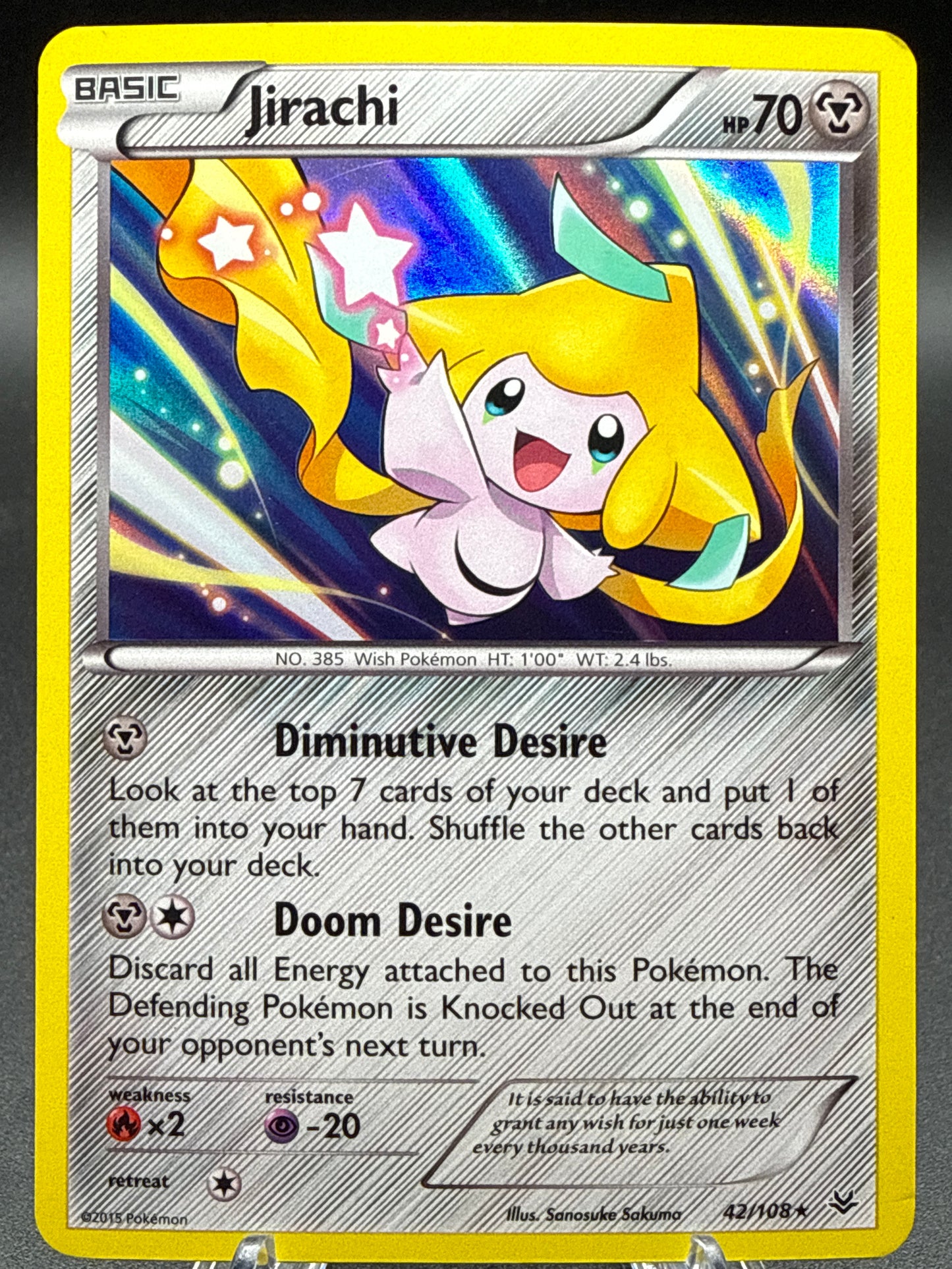 Pokémon TCG: 2015 Jirachi - 42/108 - XY: Roaring Skies